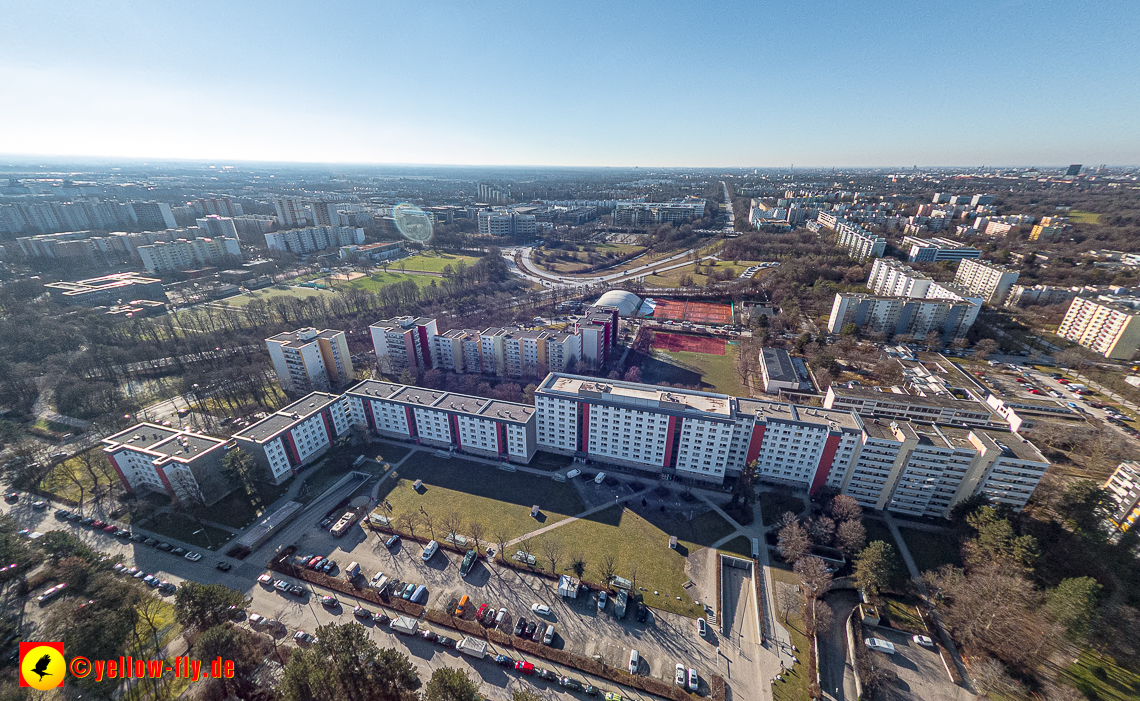 07.02.2023 - Luftbilder vom Marx-Zentrum und Umgebung in Neuperlache